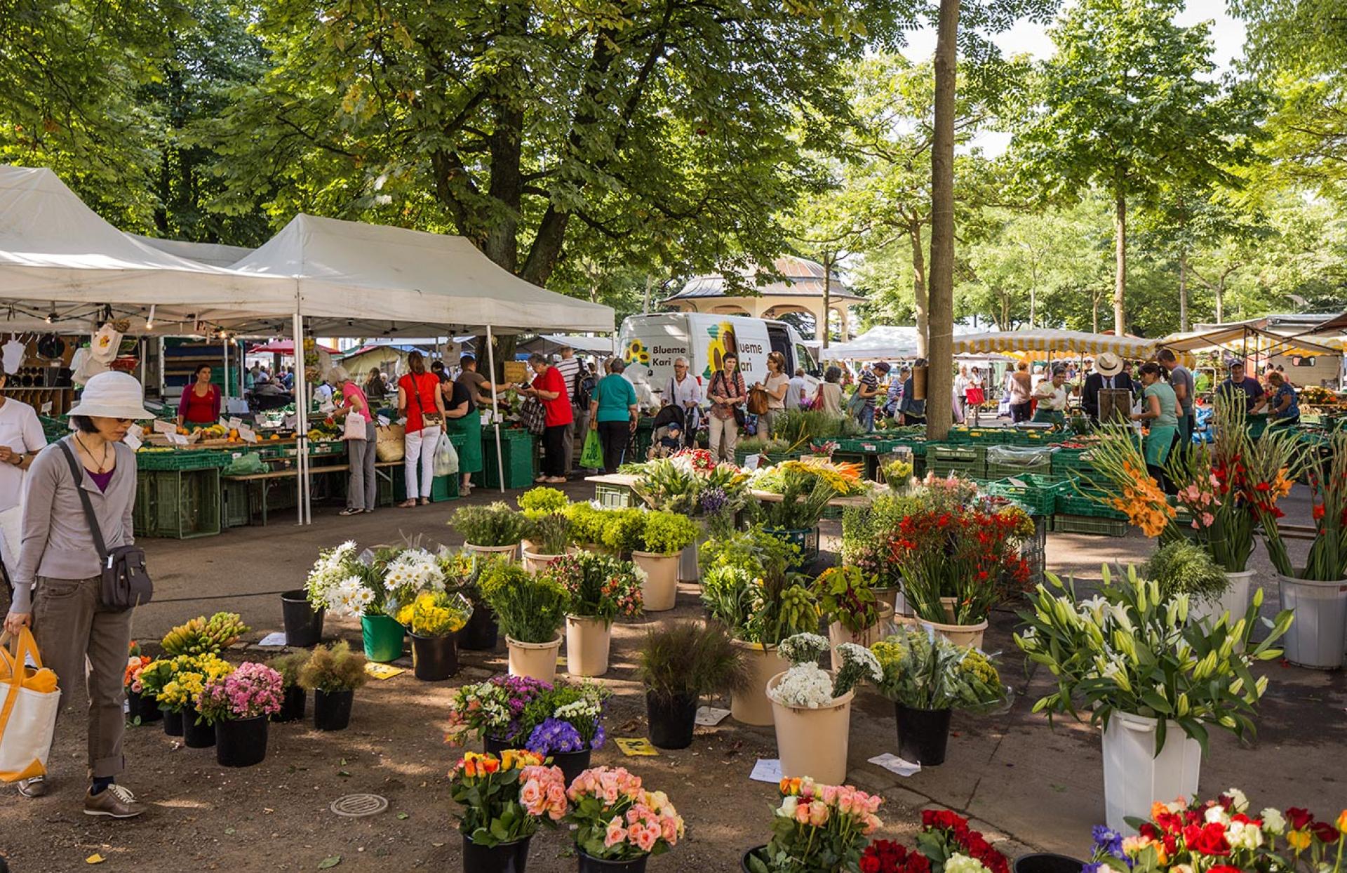 Wochenmarkt Bürkliplatz