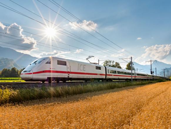 Traveling by Train to Zurich